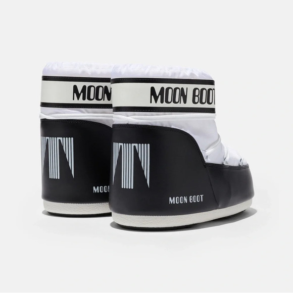 Moon Boot Black and White Winter Boots - Picture 2 of 13